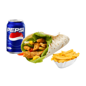Combo Gyro Wrap (Any Wrap + Fries + Drink)